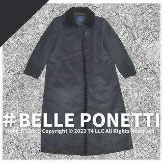 【美品】BELLE PONETTI ファー付きロングコート カシミヤ ✓1760