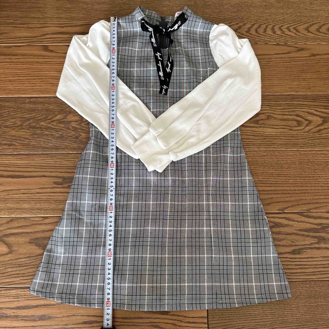 ALGY(アルジー)の140センチ　長袖ワンピース キッズ/ベビー/マタニティのキッズ服女の子用(90cm~)(ワンピース)の商品写真