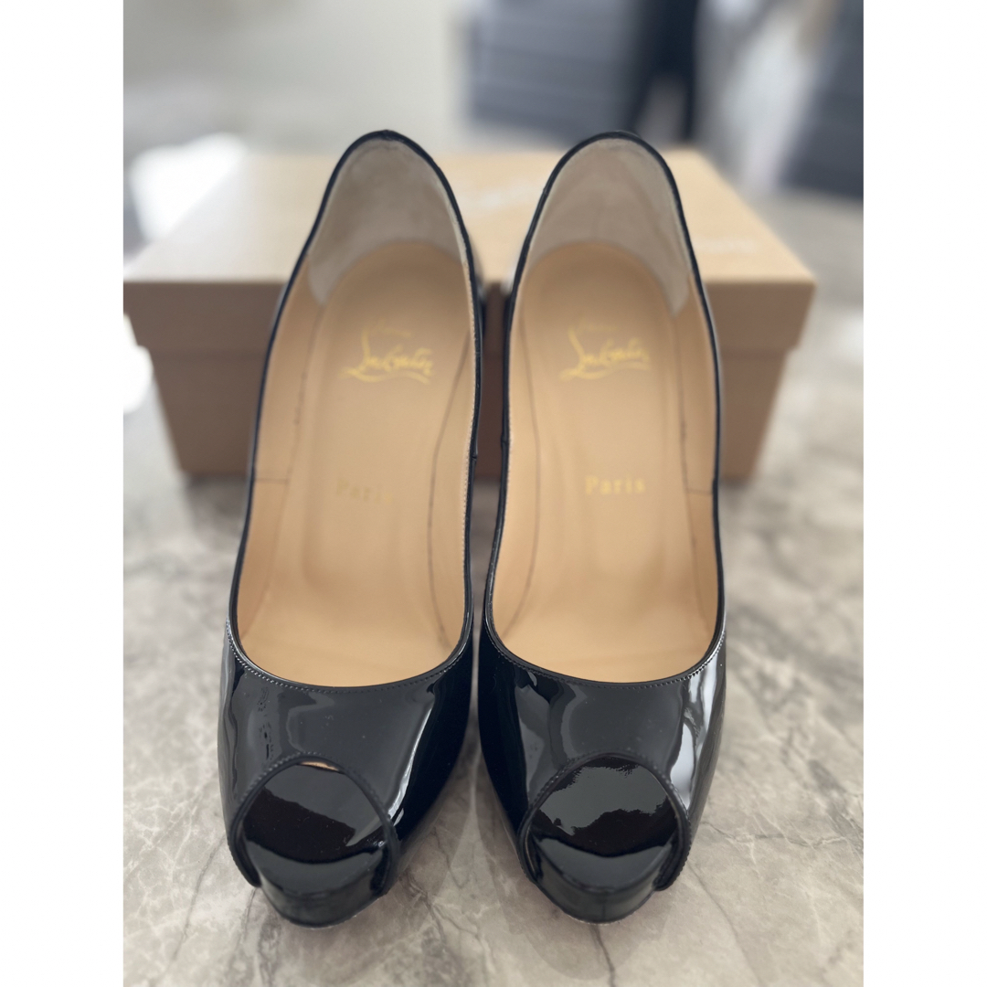 Christian Louboutin オープントゥレザーパンプス 36
