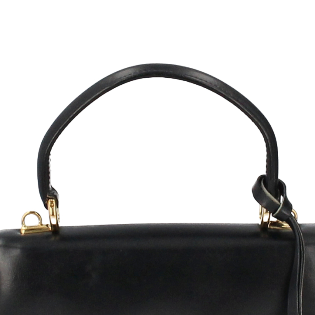 グッチ レディロック 2WAYハンドバッグ レザー レディースハンドバッグ, ダークネイビー【中古】