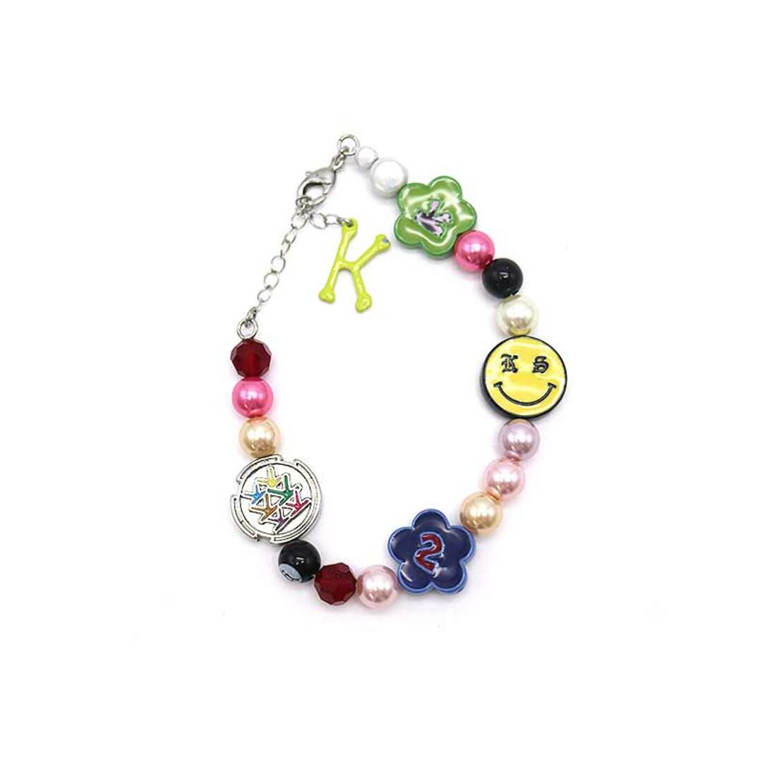 KKKKKK×SALUTE 2022SS Smily Flower Bracelet KKKKKK×サルーテ スマイリーフラワーブレスレット アクセサリー マルチカラー【220724】【新古品】【me04】