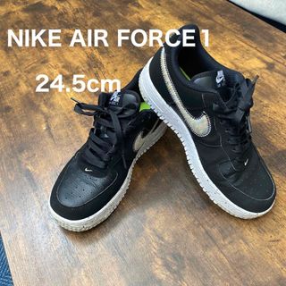 ナイキ(NIKE)のNIKE AIR FORCE１　24.5cm 黒(スニーカー)