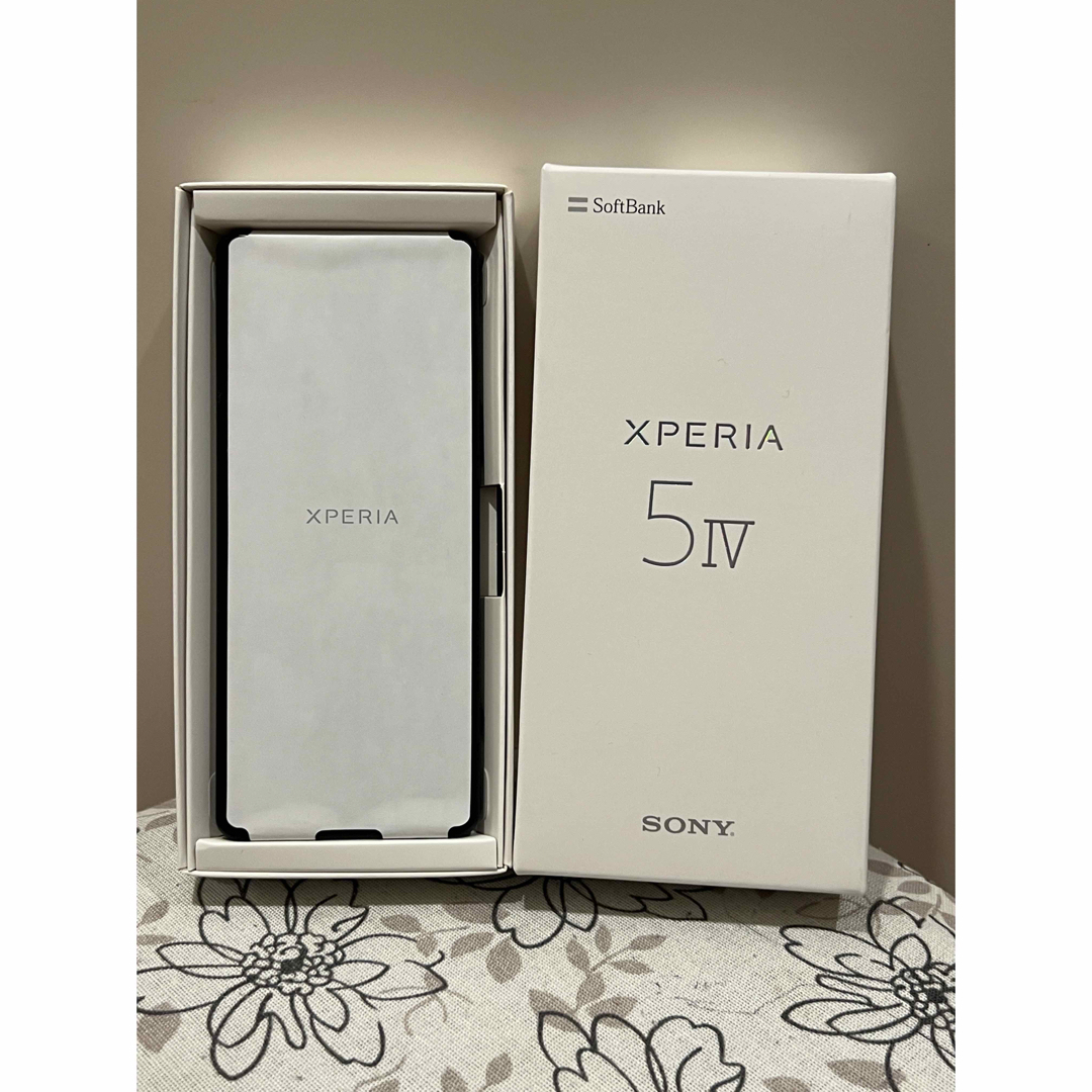 Xperia   Xperia 5 IV ブラック  GB Softbank 新品未使用の通販 by