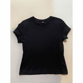 ユニクロ(UNIQLO)のUNIQLO ミニT ブラック(Tシャツ/カットソー(半袖/袖なし))