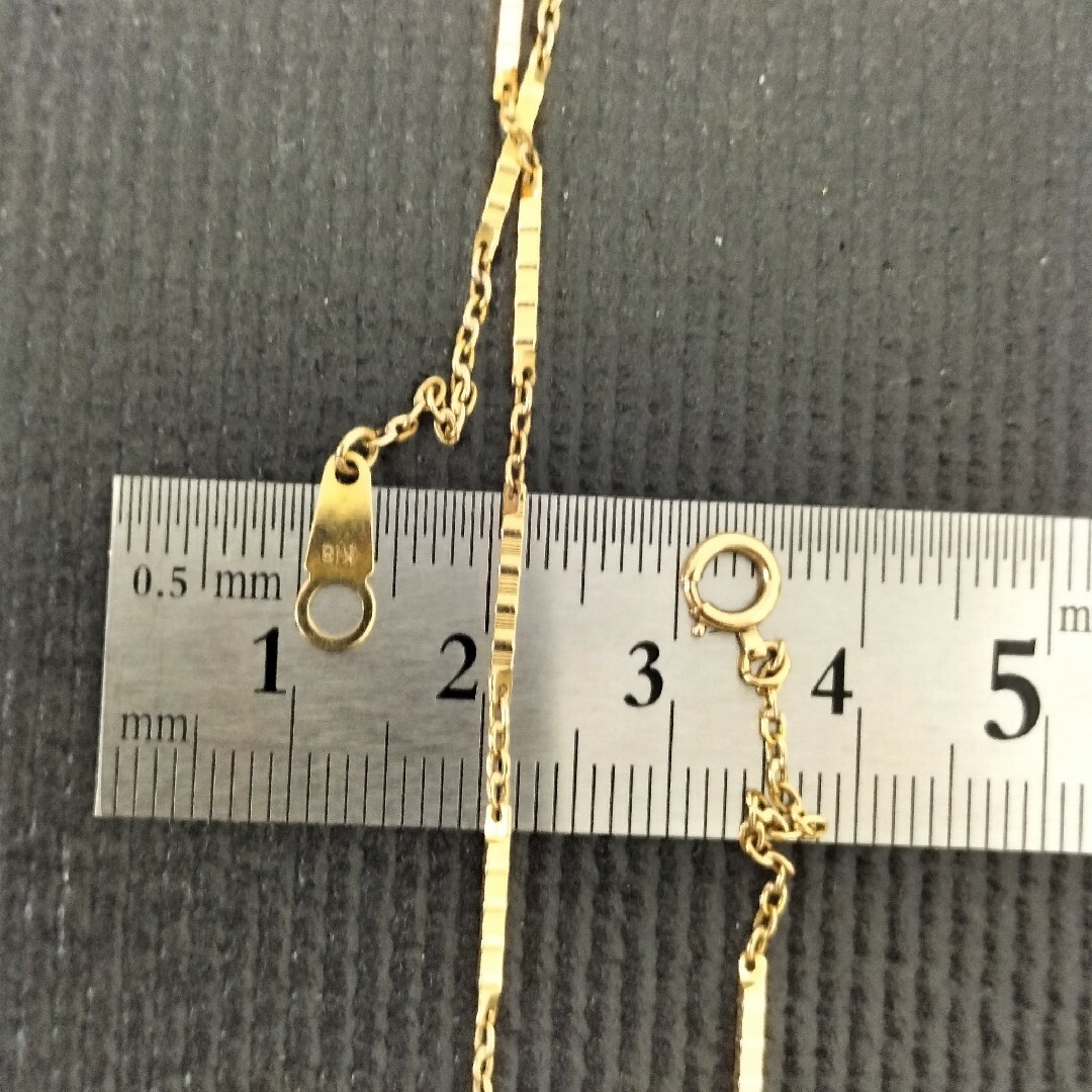 (T90512) K18 18金 ホールマーク750 ネックレス