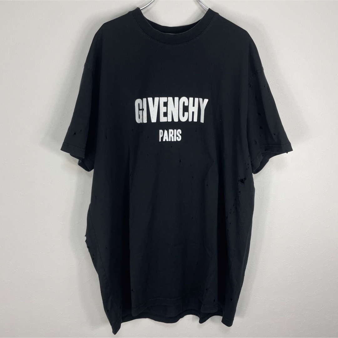 GIVENCHY(ジバンシィ)の【希少】GIVENCHY デストロイ加工 ビッグTシャツ size:XL メンズのトップス(Tシャツ/カットソー(半袖/袖なし))の商品写真