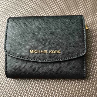 マイケルコース(Michael Kors)のマイケルコース　三つ折り財布　黒(折り財布)