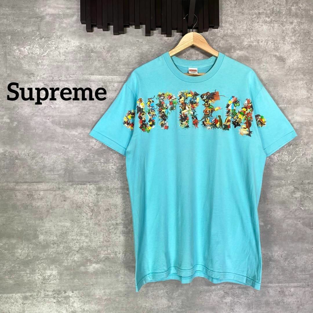 カラーブルー『Supreme』シュプリーム (L) アーチロゴ半袖Tシャツ / トイ