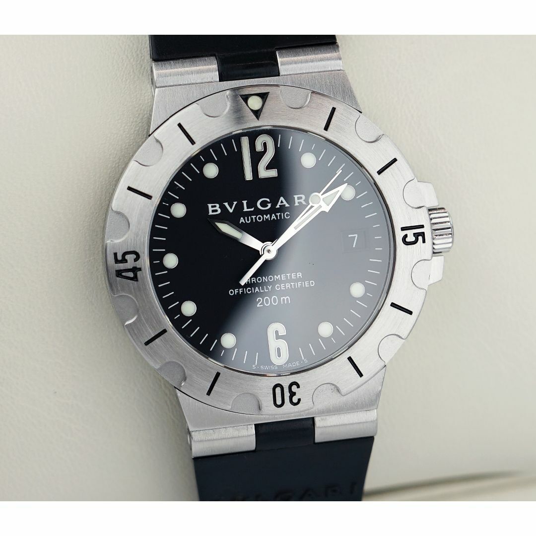 BVLGARI(ブルガリ)の美品 ブルガリ ディアゴノ スクーバ クロノメーター オートマティック メンズ  メンズの時計(腕時計(アナログ))の商品写真