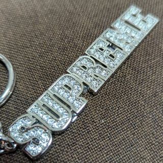 シュプリーム(Supreme)のSupreme 18SS Block Logo Keychain シルバー(キーホルダー)