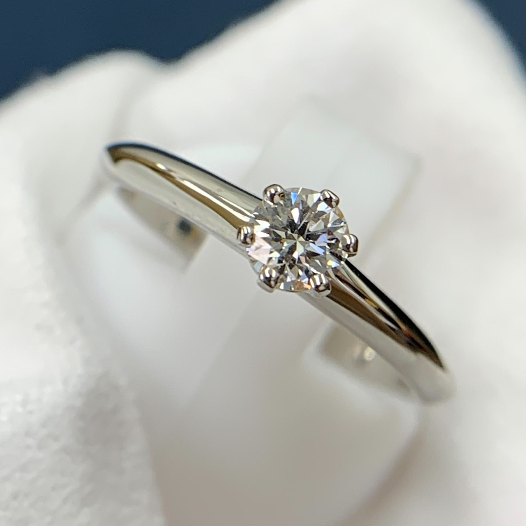 ティファニー リング 指輪 ソリテール ダイヤモンド 0.23ct PT950-