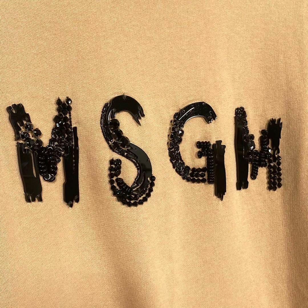 『MSGM』エムエスジーエム (XS) スパンコールロゴスウェット