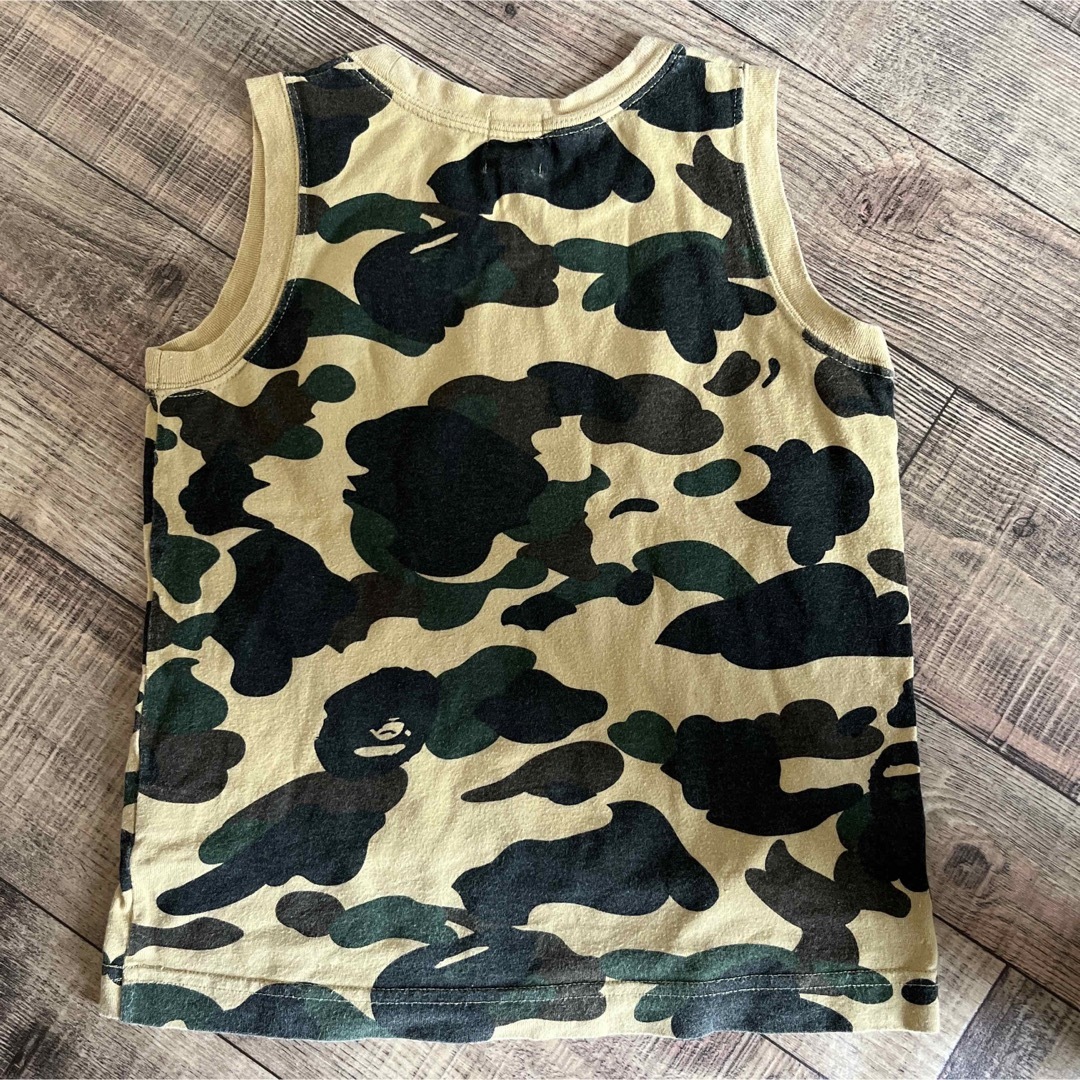 BAPE KIDS - BAPE KIDS ベイプキッズ タンクトップ 迷彩 カモ 120cmの
