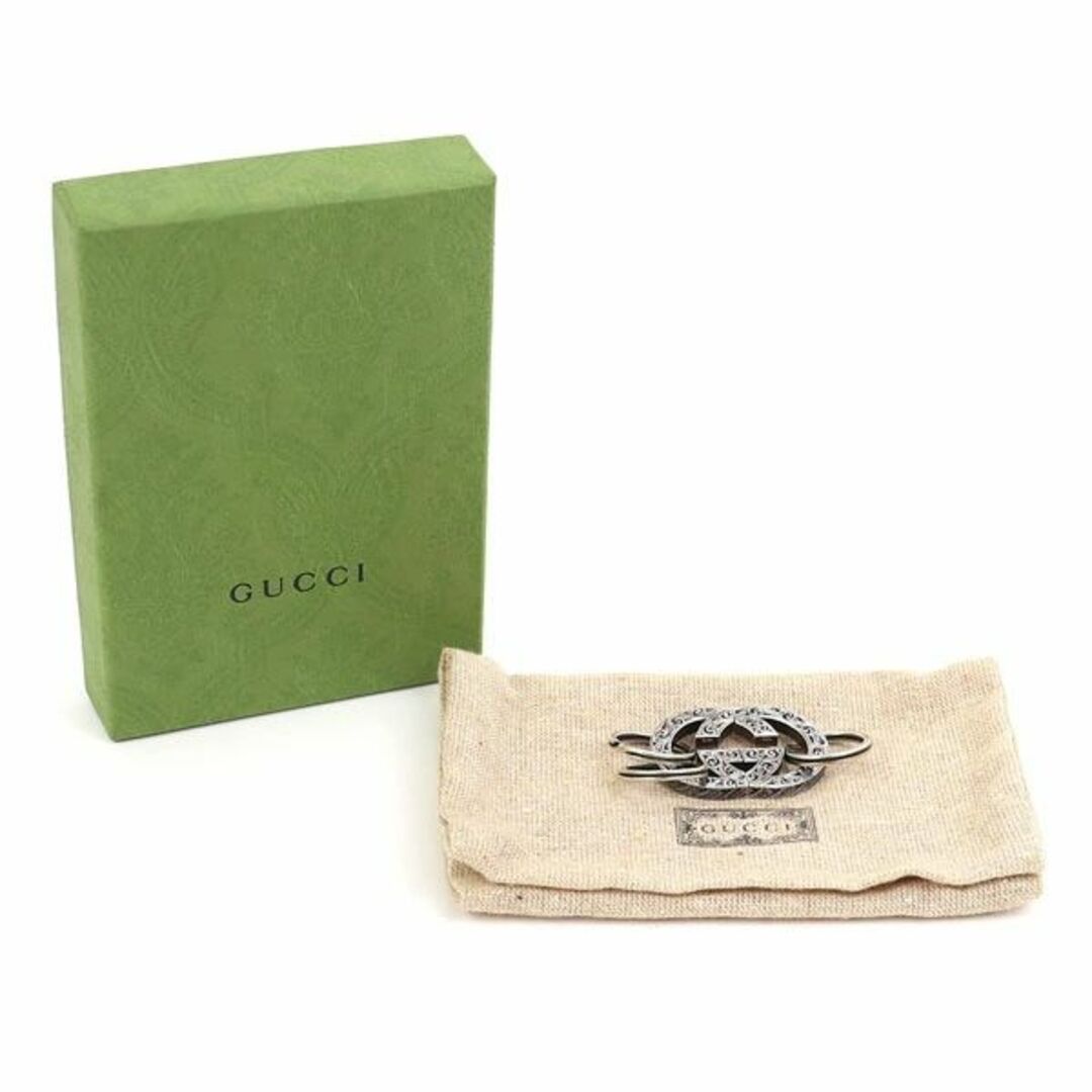極美品✨グッチ インターロッキングG キーリング バッグチャーム