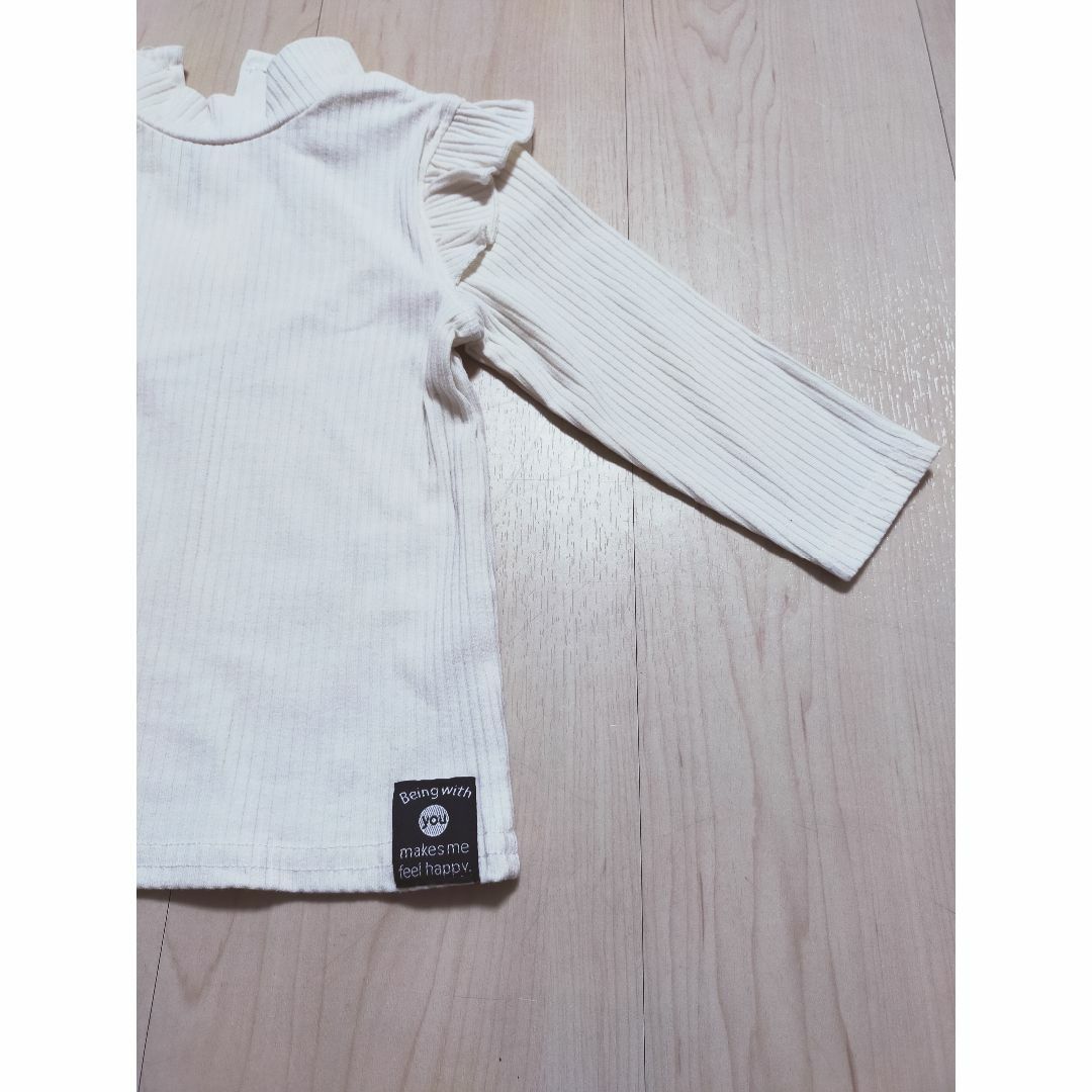 リブ長袖80 キッズ/ベビー/マタニティのベビー服(~85cm)(シャツ/カットソー)の商品写真