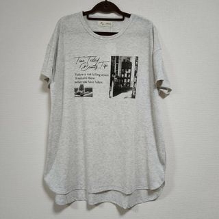 シマムラ(しまむら)の大きいサイズ　ロゴTシャツ　プリント　Tシャツ　てら　MUMU　GU　ユニクロ(Tシャツ(半袖/袖なし))