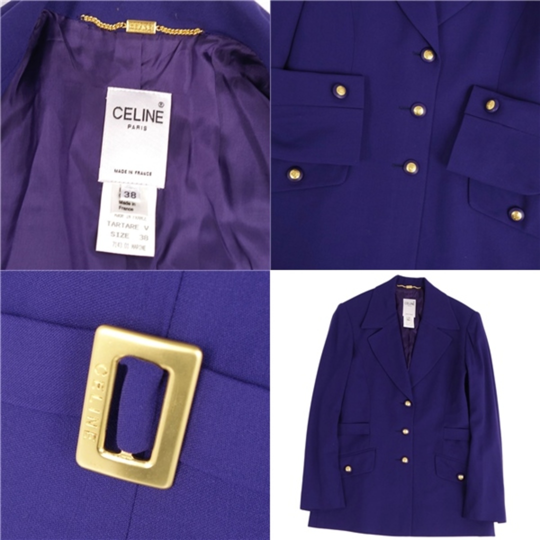 美品 Vintage セリーヌ CELINE ジャケット テーラードジャケット 美品 Vintage セリーヌ CELINE ジャケット テーラードジャケット