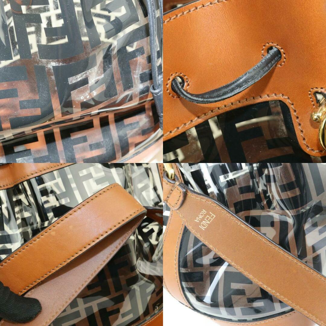 FENDI - FENDI モントレゾール 8BT298 ブラウン ブラック FENDI - FENDI モントレゾール 8BT298 ブラウン ブラック