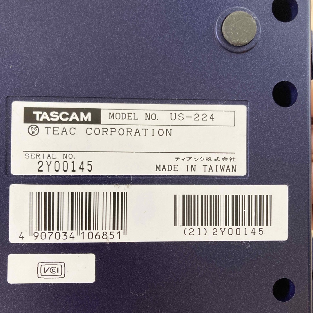 オーディオインターフェース dawコントローラー  TASCAM US-224 スマホ/家電/カメラのPC/タブレット(PC周辺機器)の商品写真