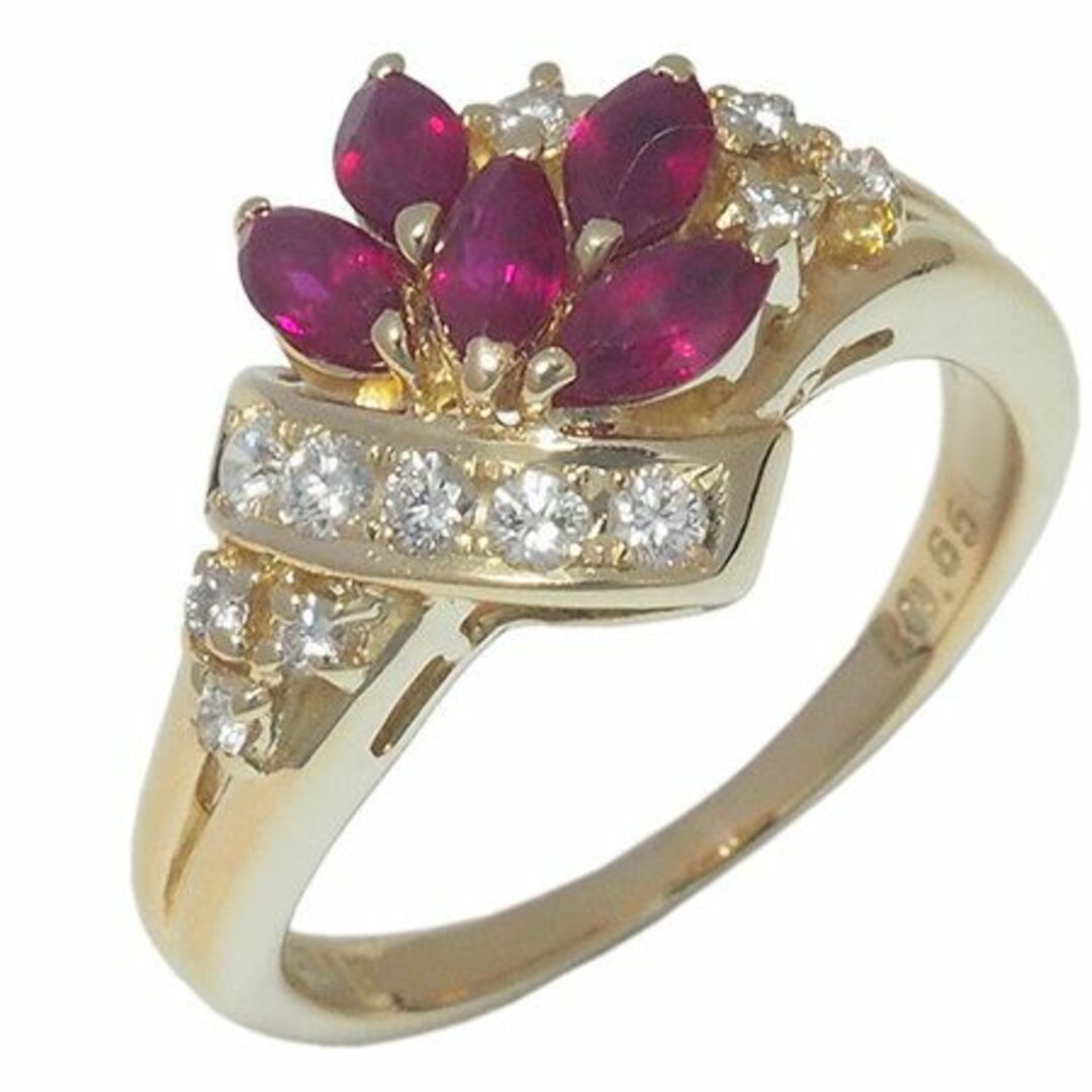 POLA - ポーラ POLA ルビー/0.65ct ダイヤ/0.18ct リング 12号