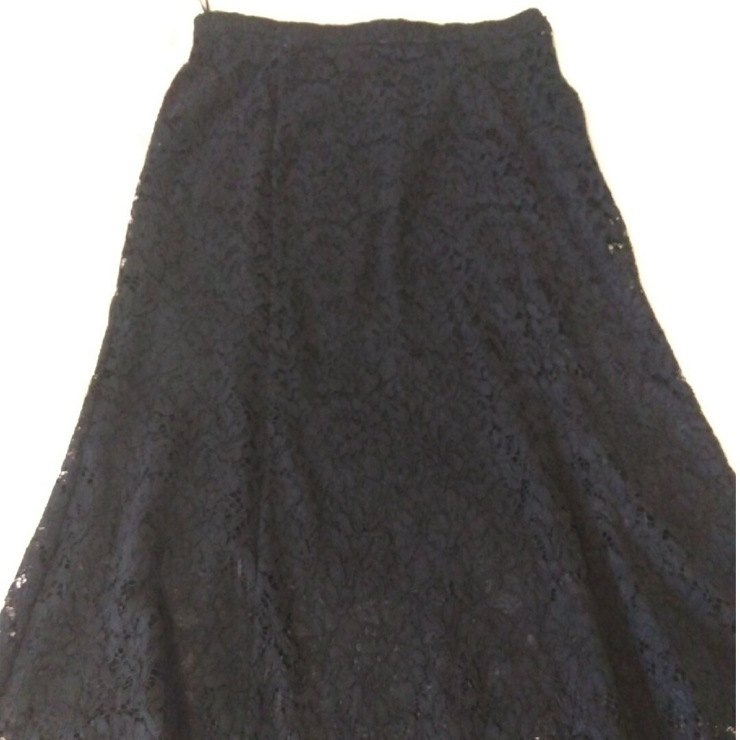 UNIQLO(ユニクロ)のユニクロ　マーメイドスカート　黒　ネイビー　2点セット レディースのスカート(ロングスカート)の商品写真