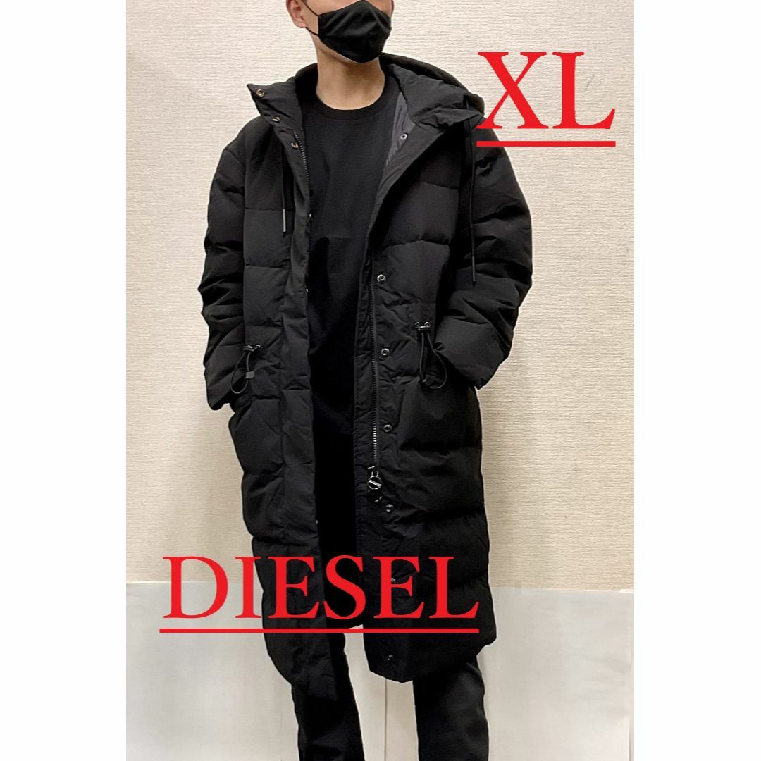 DIESEL - ディーゼル ダウン コート 1121 XLサイズ ブラック 新品