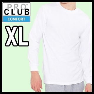 プロクラブ(PRO CLUB)の新品未使用 プロクラブ 無地長袖Tシャツ コンフォート ロンT 白 XL(Tシャツ/カットソー(七分/長袖))