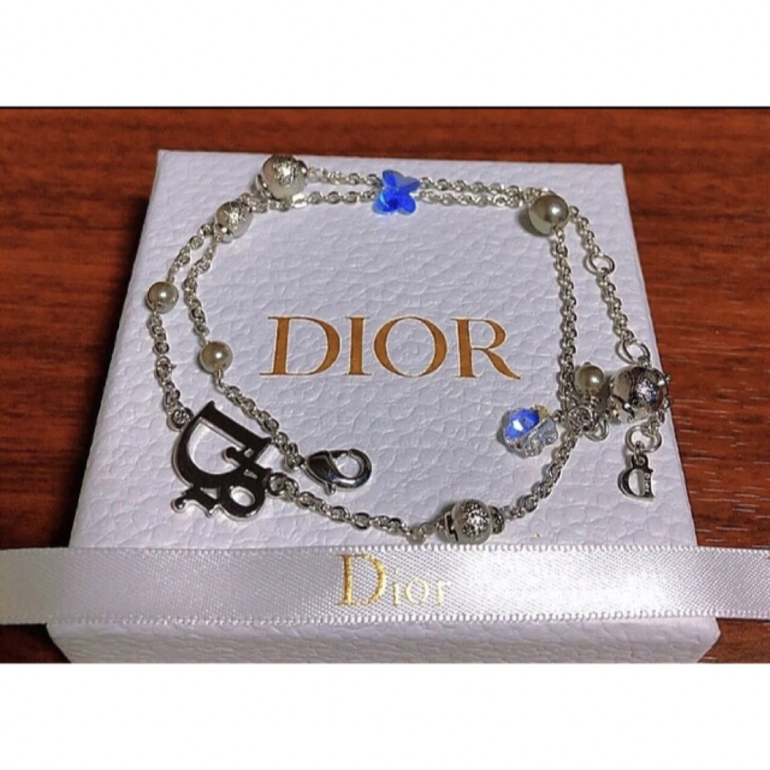 DIOR ネックレス　チョーカー　ストーン　キラキラ　ロゴ
