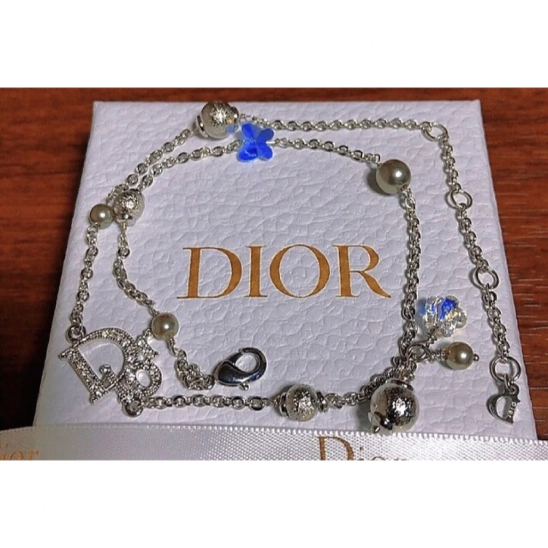 DIOR ネックレス　チョーカー　ストーン　キラキラ　ロゴ