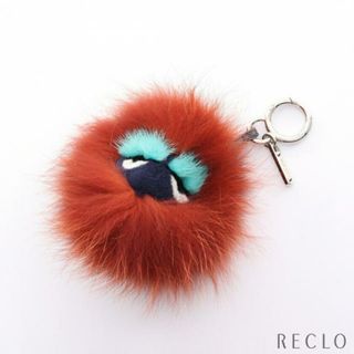 フェンディ(FENDI)のバッグバグズ モンスター バッグチャーム キーホルダー ファー レザー オレンジブラウン マルチカラー(チャーム)