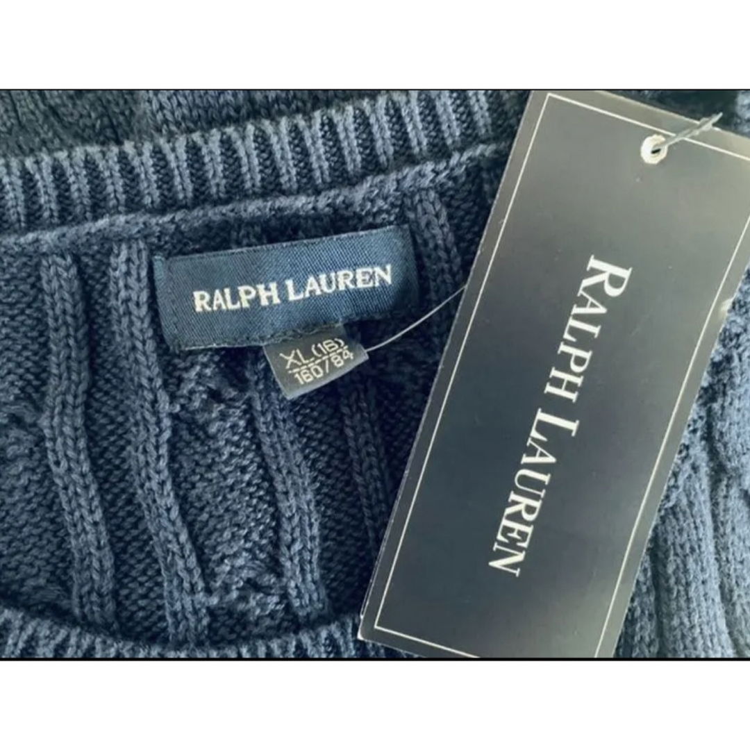 POLO RALPH LAUREN(ポロラルフローレン)の新品　ポロ　ラルフローレン　ワンピース　ニット　半袖ニット　サマーニット　人気 レディースのワンピース(ひざ丈ワンピース)の商品写真