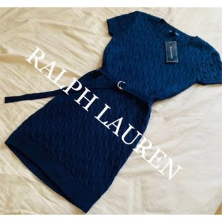 ポロラルフローレン(POLO RALPH LAUREN)の新品　ポロ　ラルフローレン　ワンピース　ニット　半袖ニット　サマーニット　人気(ひざ丈ワンピース)