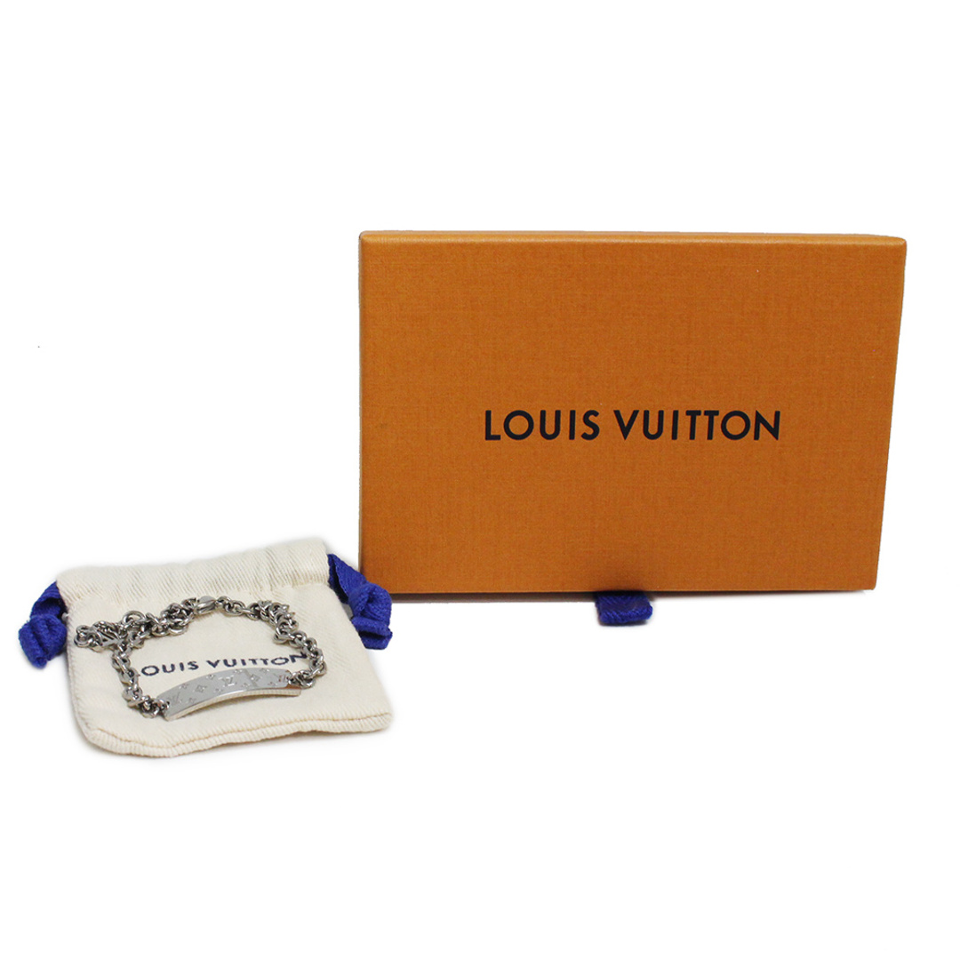 LOUIS VUITTON(ルイヴィトン)のルイ ヴィトン ブレスレット モノグラム ボールド シルバー M00681 箱付 LOUIS VUITTON（未使用　展示品） メンズのアクセサリー(ブレスレット)の商品写真