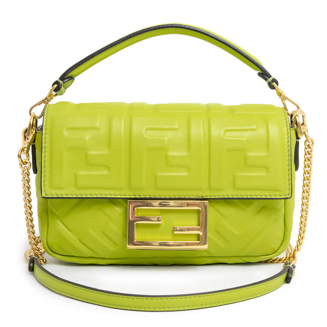 FENDI - フェンディ ミニ バゲット スモール FF エンボス 2Way