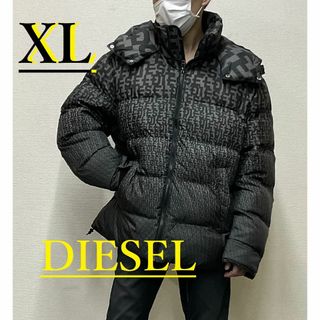 ディーゼル(DIESEL)のディーゼル　パテッド ジャケット 1322　XL　ブラック　新品　A08150(ダウンジャケット)