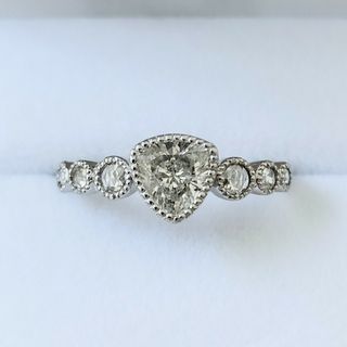 トリリアントカット ダイヤモンド リング Pt900 0.604ct(リング(指輪))