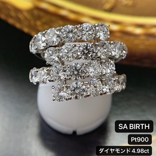 サバース リング SA BIRTH オレンジリバー　ダイヤ　4.98 PT900(リング(指輪))