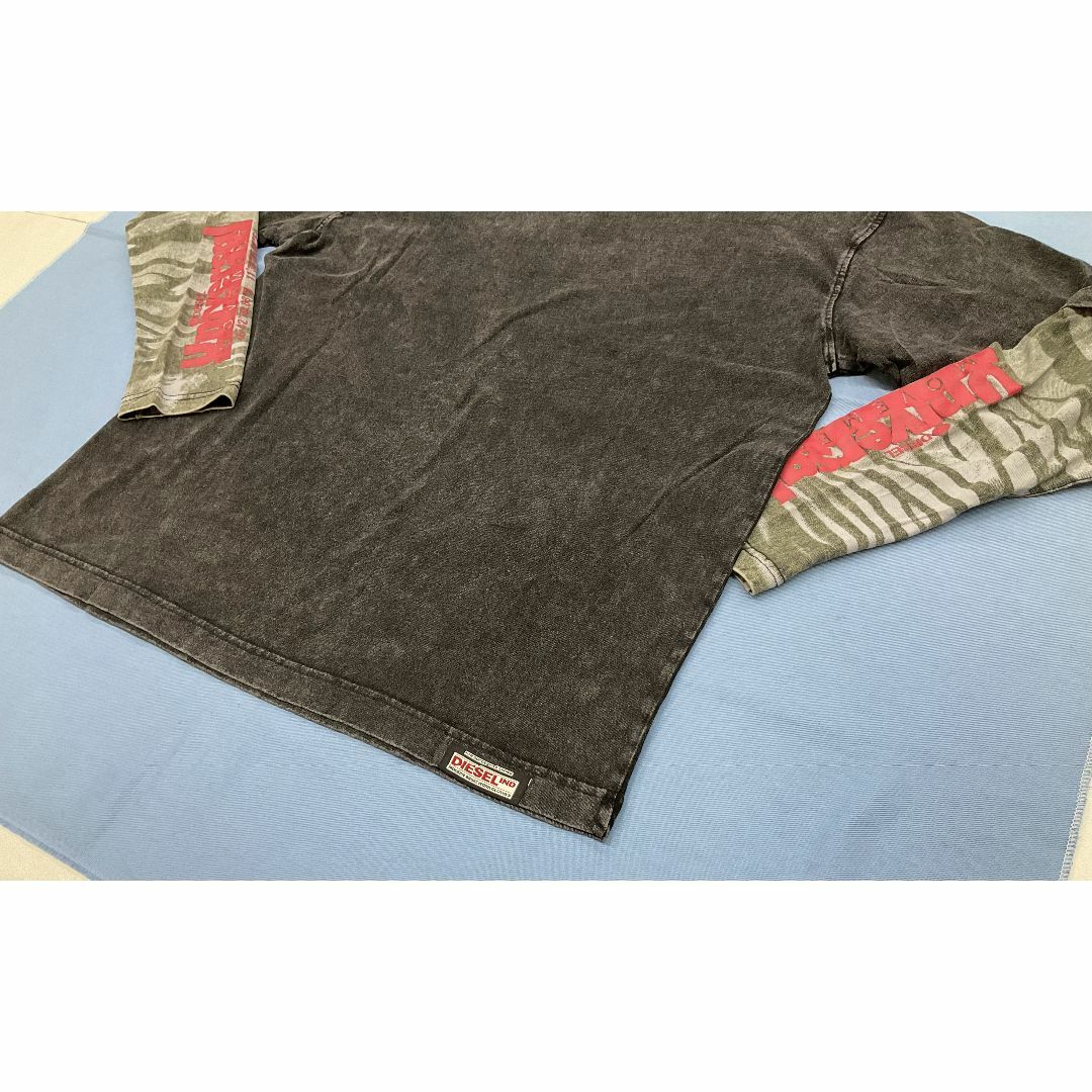 ディーゼル 長袖Tシャツ 1422 Mサイズ ブラック 新品 A06958