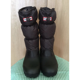 新品✅ハンター スノー ブーツ ロング 雪(ブラック)　EU5　23.5cm