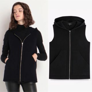 Theory 22AW 完売 LANA CASH クロップドジップフーディー