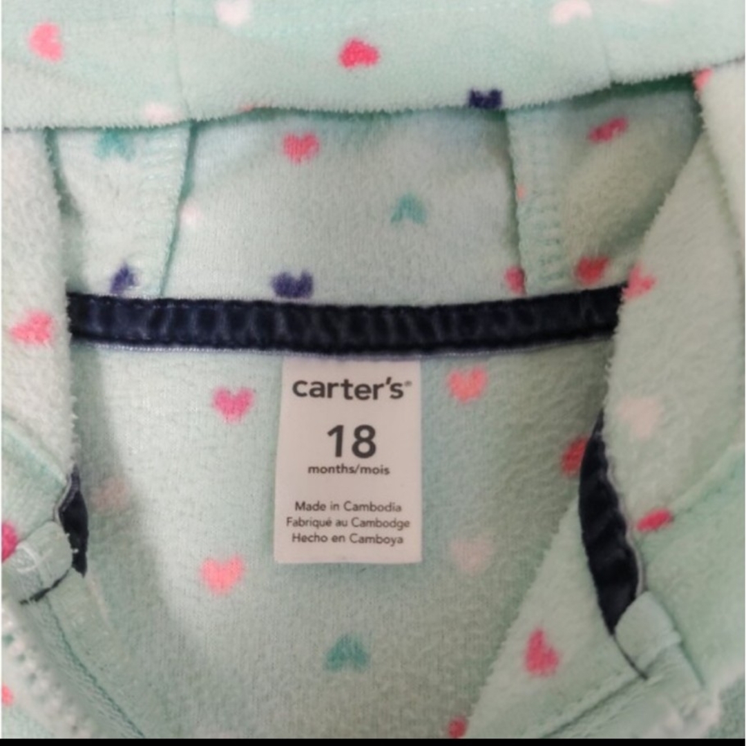 carter's(カーターズ)のcarter's フリース ベスト グリーン 80cm キッズ/ベビー/マタニティのベビー服(~85cm)(ジャケット/コート)の商品写真