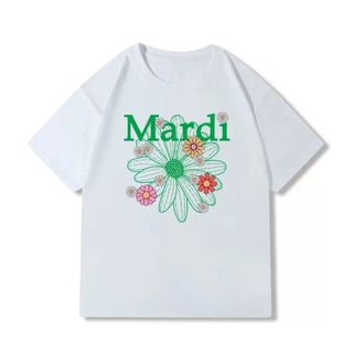 Mardi Mercredi　ブロッサム　ホワイト 花柄　グリーン マルディ(Tシャツ(半袖/袖なし))