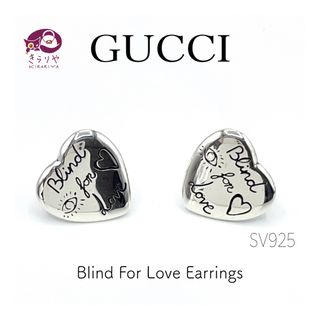 グッチ(Gucci)のグッチ Blind For Love Earrings ハートピアス SV925(ピアス)