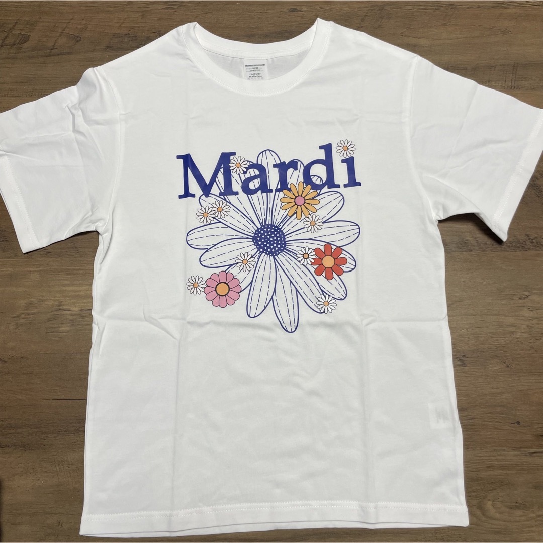 Mardi Mercredi　ブロッサム　ホワイト 花柄　ブルー 青 マルディ レディースのトップス(Tシャツ(半袖/袖なし))の商品写真