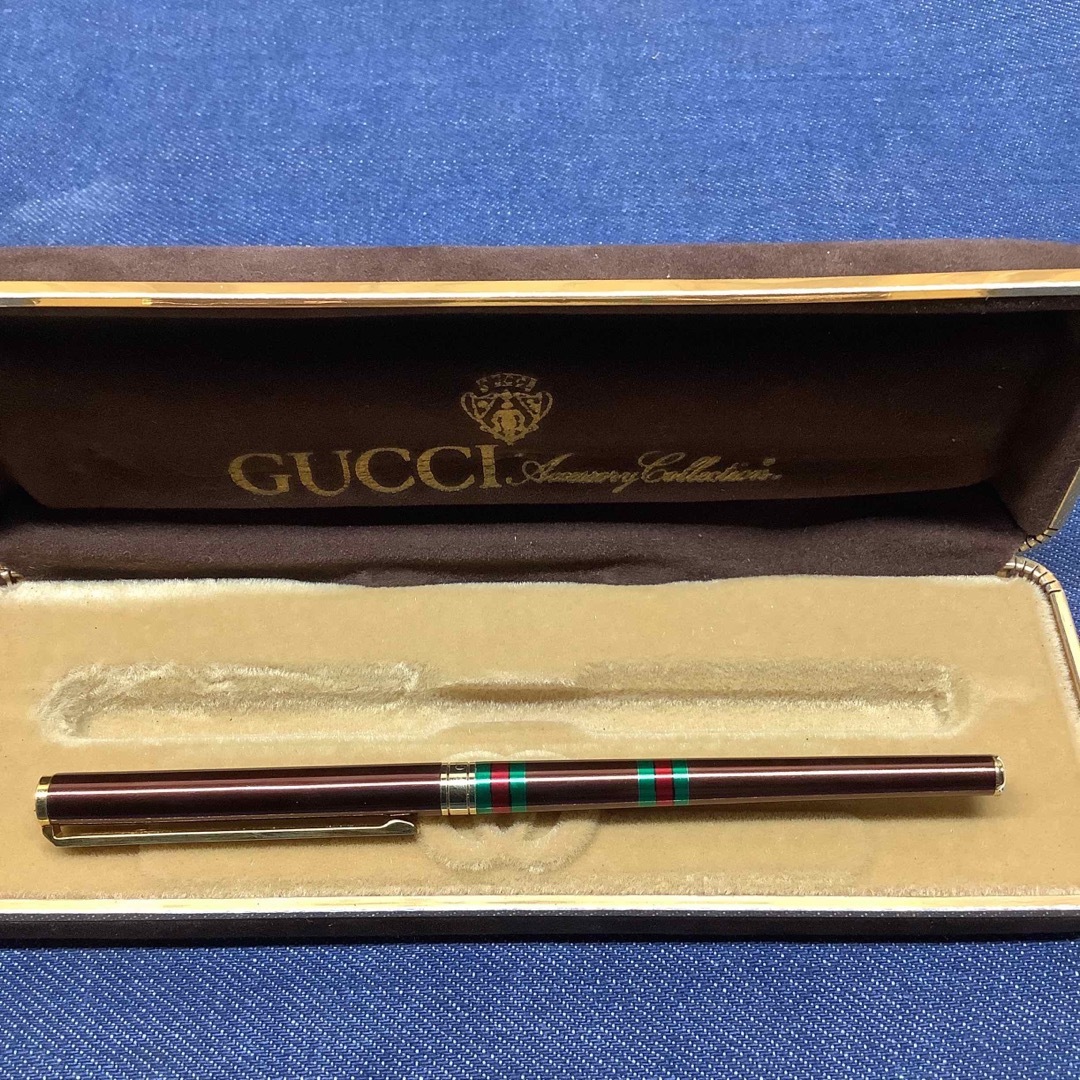 Gucci(グッチ)の【Sあ594】GUCCI  グッチ　ボールペン　オールドグッチ　ケース付 インテリア/住まい/日用品の文房具(ペン/マーカー)の商品写真