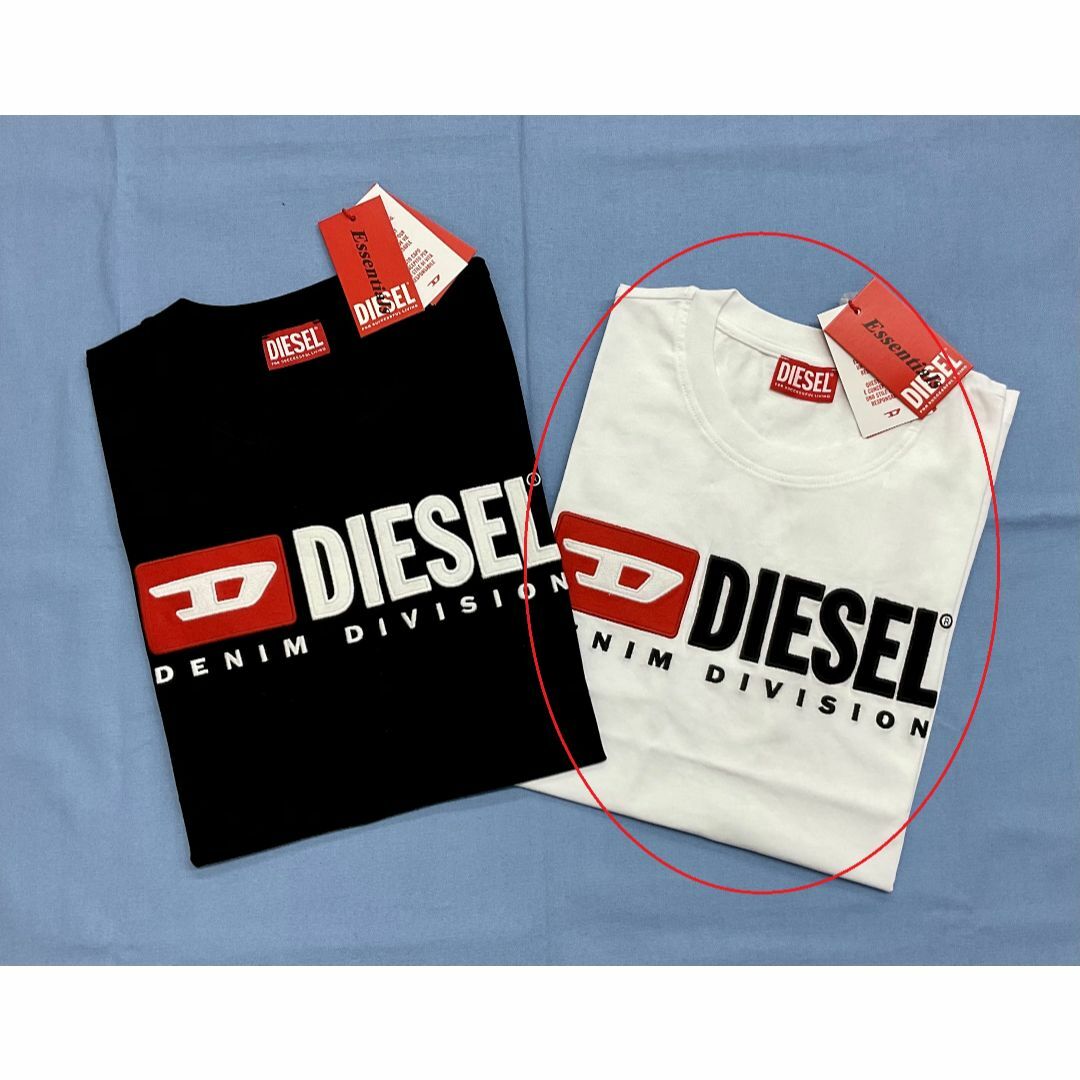 DIESEL(ディーゼル)のディーゼル　レディース　Tシャツ 20B23　M　ホワイト　新品　A05033 レディースのトップス(Tシャツ(半袖/袖なし))の商品写真