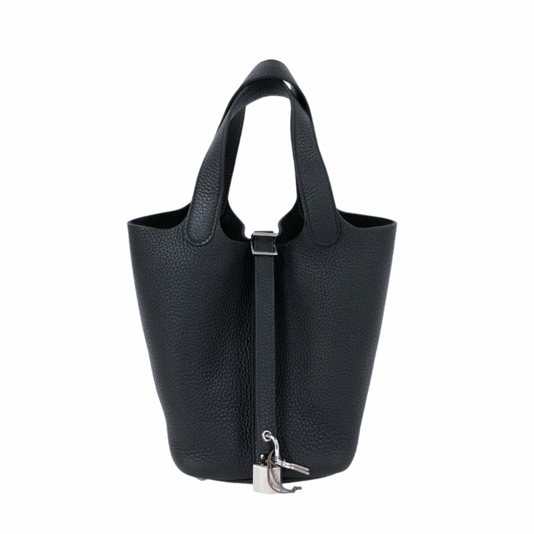 エルメス HERMES ピコタンロックPM U刻 ブラック シルバー金具