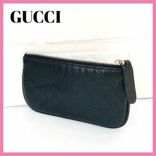 グッチ(Gucci)の美品✨グッチ コインケース シマ GC ブラック(その他)