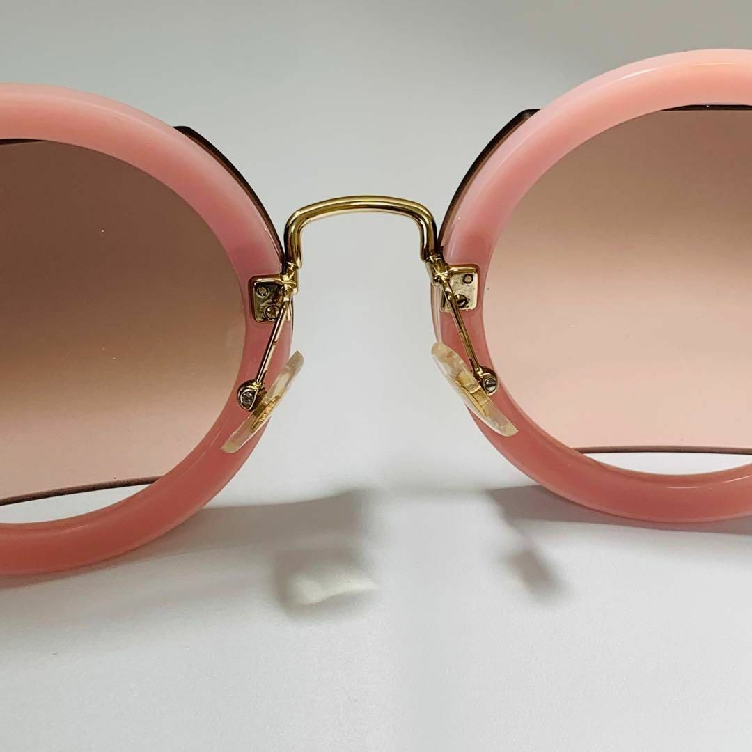 miumiu(ミュウミュウ)の極美品✨ミュウミュウ サングラス ラメ ピンク レディースのファッション小物(サングラス/メガネ)の商品写真