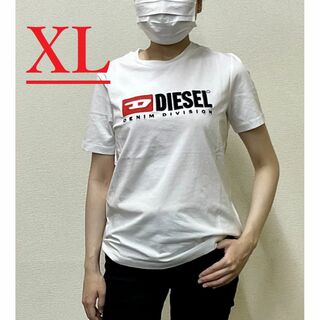 ディーゼル(DIESEL)のディーゼル　レディース　Tシャツ 20B23　XL　ホワイト　新品　A05033(Tシャツ(半袖/袖なし))